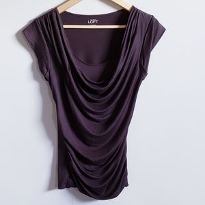 LOFT Drape Front Top